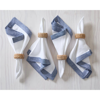Chambray Indigo & White