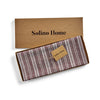 Burgundy and White Chelsea Stripe