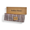 Burgundy and White Chelsea Stripe