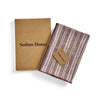 Burgundy and White Chelsea Stripe