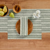 Green and White Chelsea Stripe