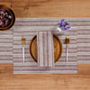 Burgundy and White Chelsea Stripe