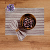 Burgundy and White Chelsea Stripe
