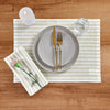 Sage and White Amalfi Stripe