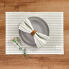 Sage and White Amalfi Stripe