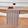Burgundy and White Chelsea Stripe
