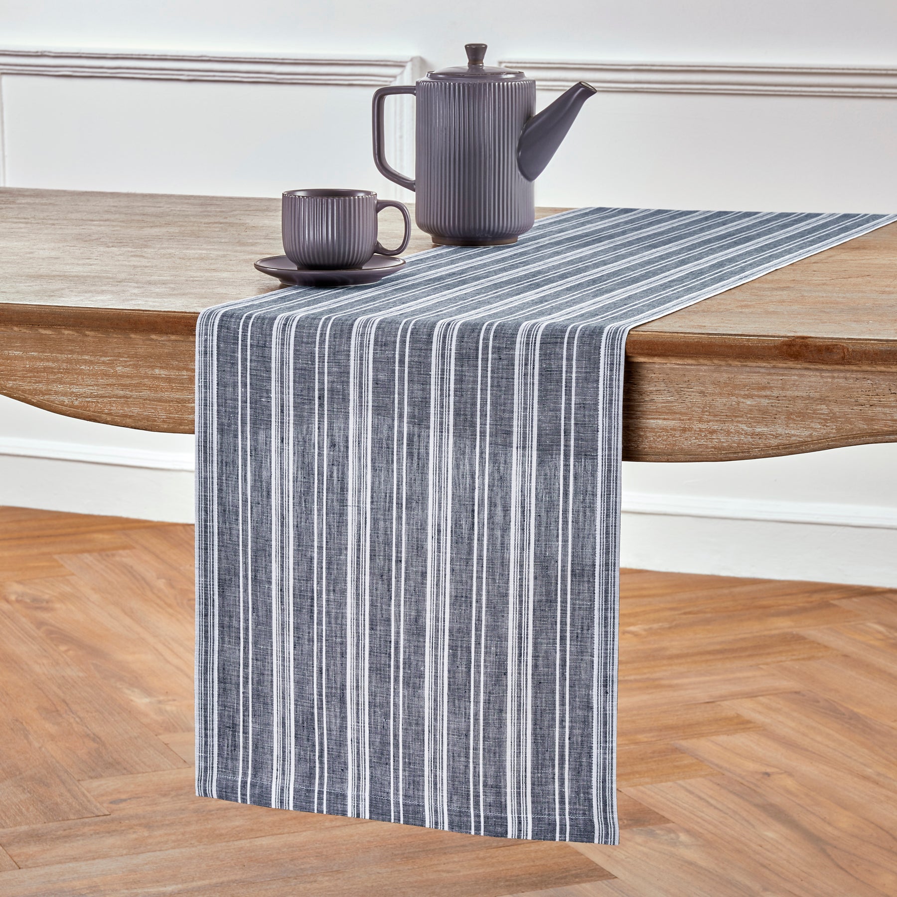 Navy and White Chelsea Stripe