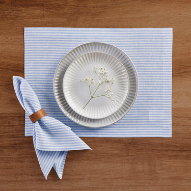 Cornflower Blue & White