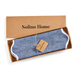 White & Chambray Indigo
