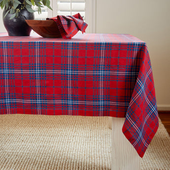 Red & Navy Tartan