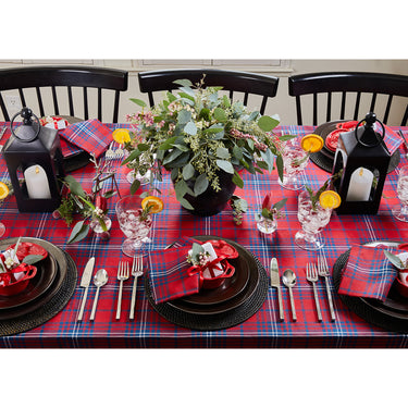 Red & Navy Tartan