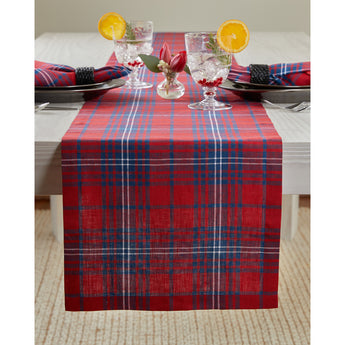 Red & Navy Tartan