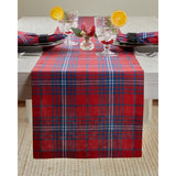 Red & Navy Tartan