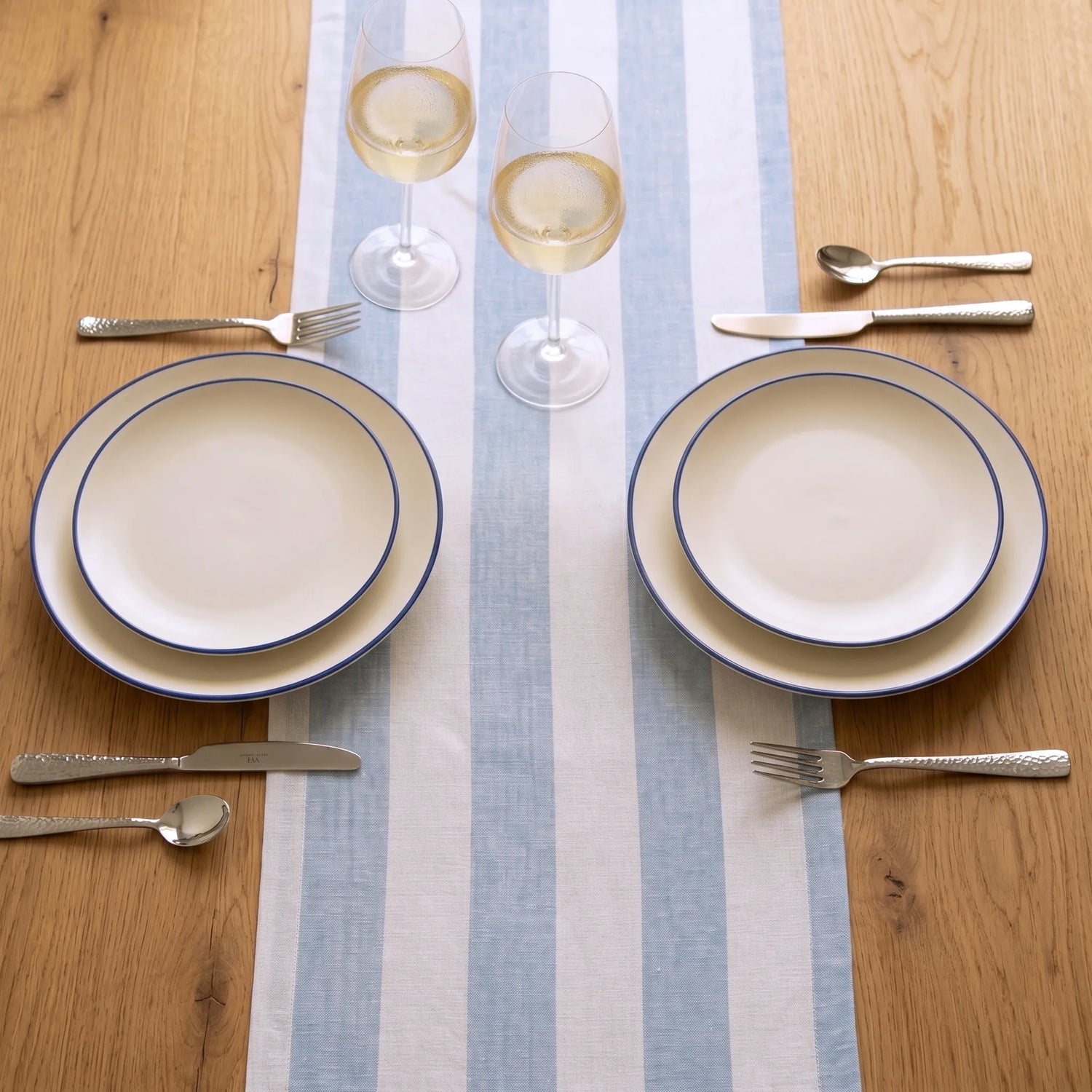 Sky Blue & White