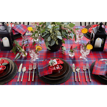 Red & Navy Tartan