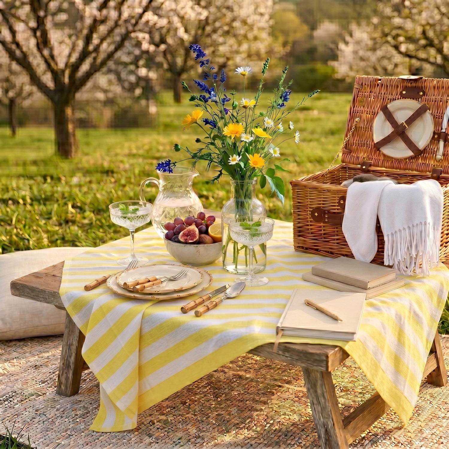 Primrose Yellow & White
