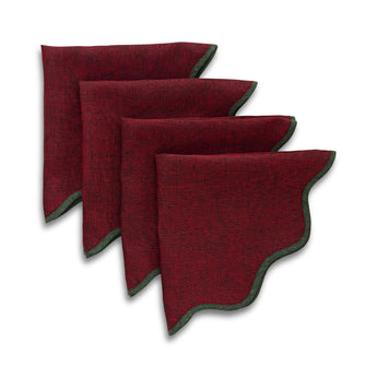 Forest Green & Red Garnet