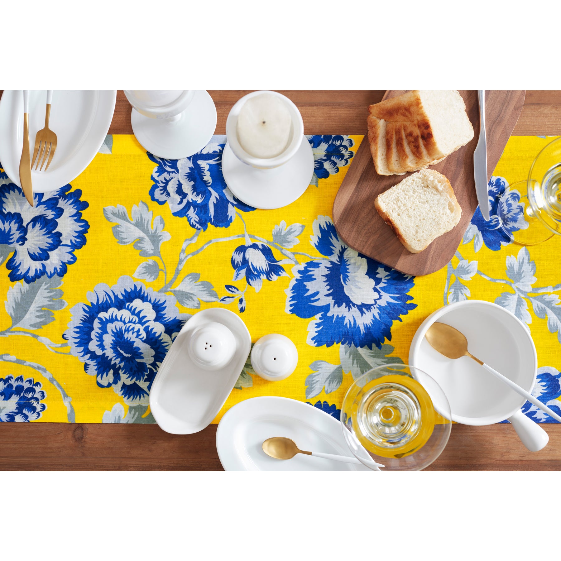 Spring Floral - Yellow and Blue