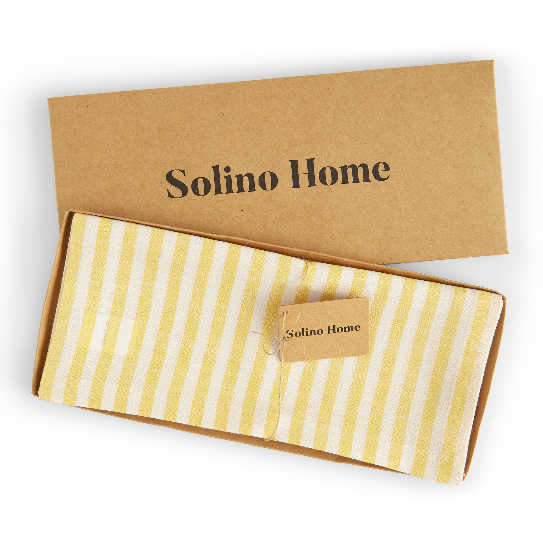 Primrose Yellow and White Amalfi Stripe