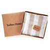Natural and White Cabana Stripe