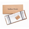 Grey and White French Stripe