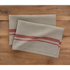 Red and Natural French Stripe