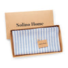 Sky Blue and White Amalfi Stripe