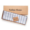 Sky Blue & White Capri Stripe