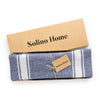 Blue and White Farmhouse Stripe