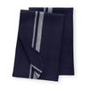 White and Navy French Stripe