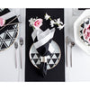 Black/Silver Shimmer Border