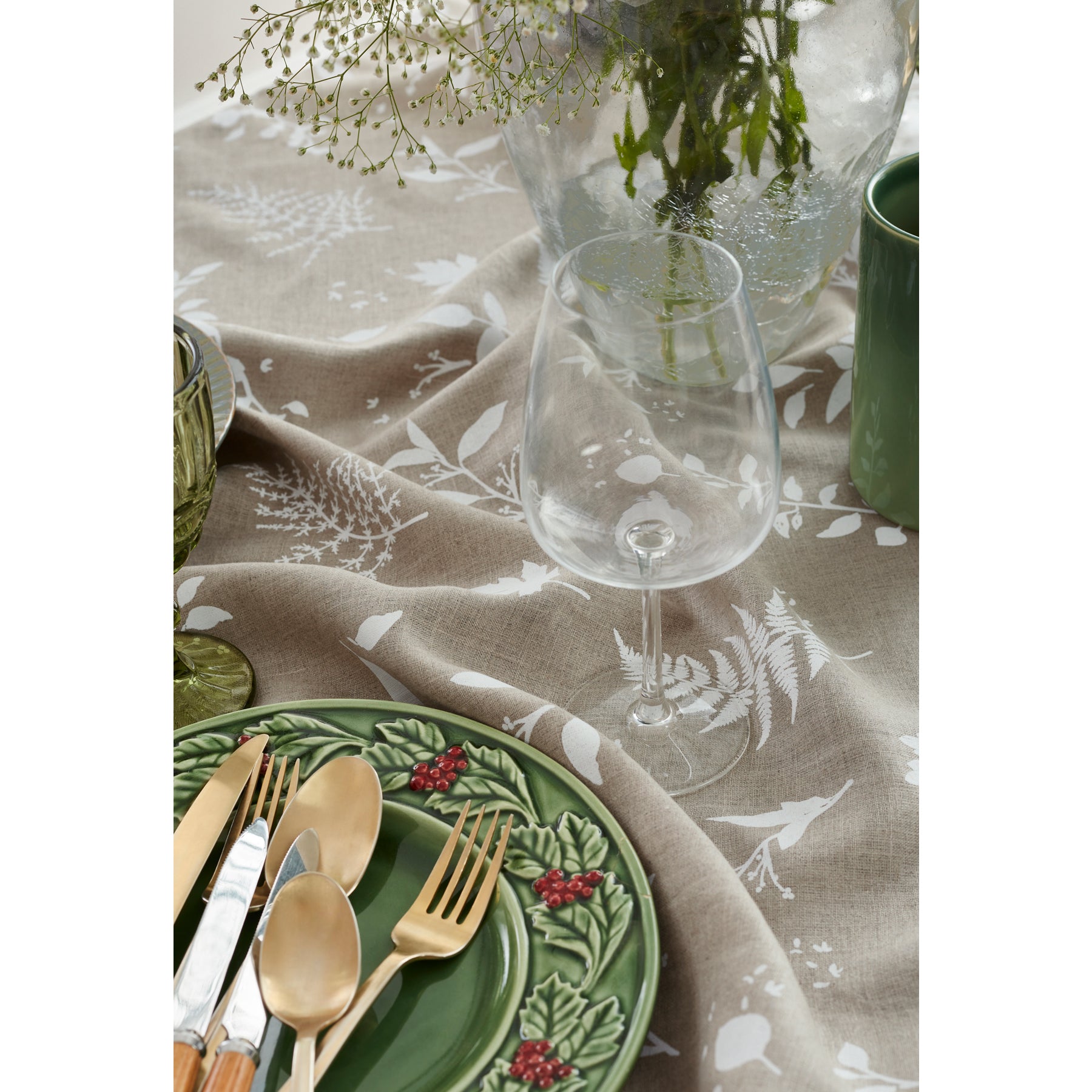Natural & White Leaves