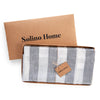 Grey and White Cabana Stripe