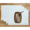Natural and White Amalfi Stripe