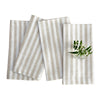Natural and White Amalfi Stripe