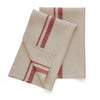 Red and Natural French Stripe