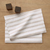 Natural & White Capri Stripe