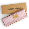 Cherry Blossom and White Amalfi Stripe