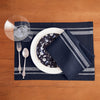 White and Navy French Stripe