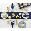 Navy/Silver Shimmer Border