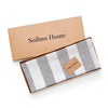 Grey and White Cabana Stripe