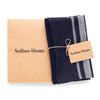 White and Navy French Stripe