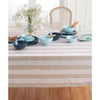 Natural and White Cabana Stripe