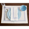 White and Provence Blue Positano