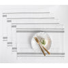 Grey and White French Stripe