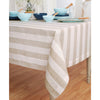 Natural and White Cabana Stripe