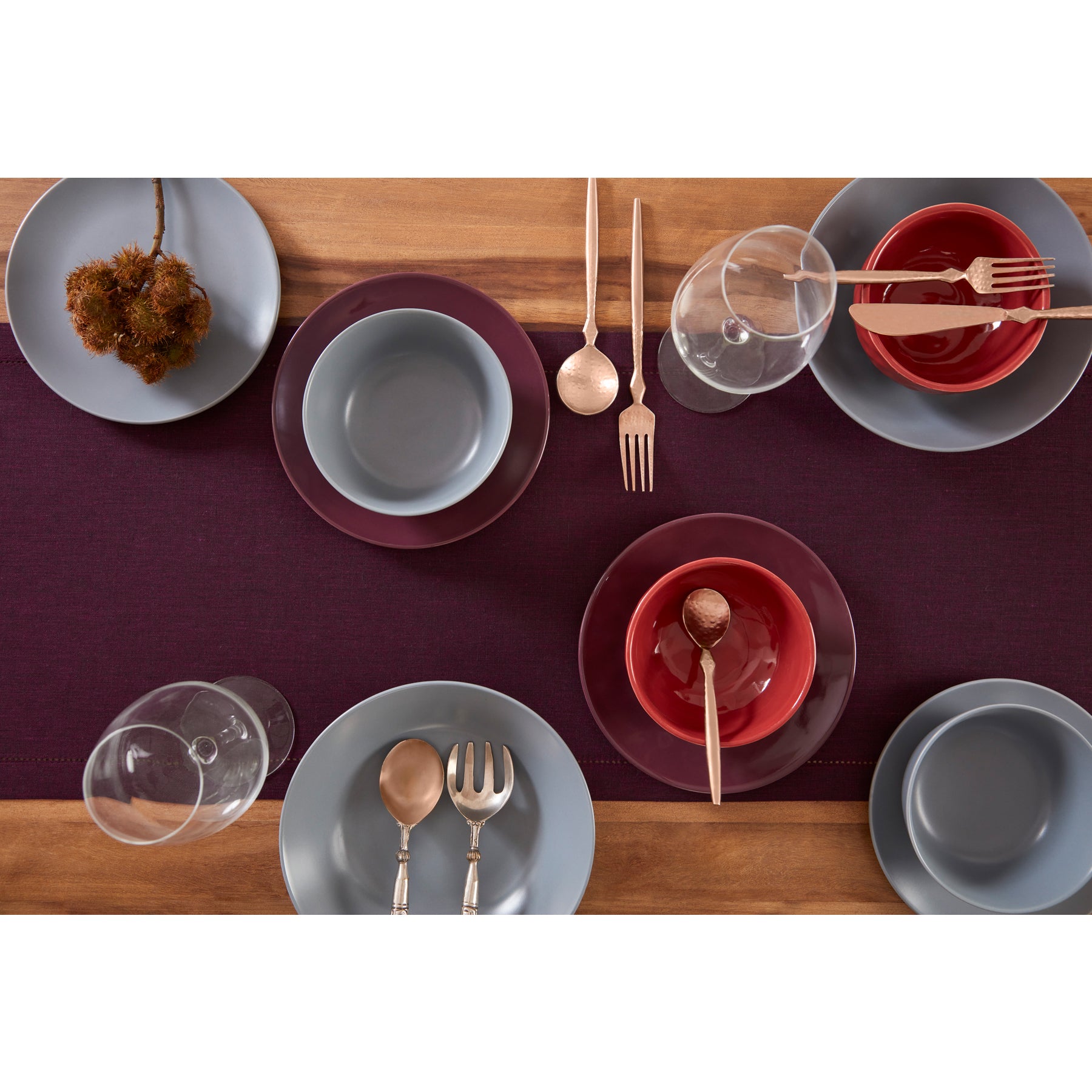 Chambray Burgundy