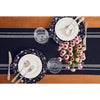 White and Navy French Stripe
