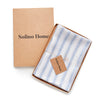 Sky Blue & White Capri Stripe