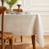 Natural and White Narrow Stripe